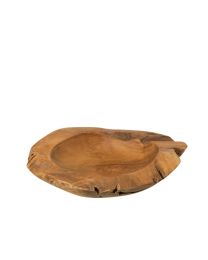 Schaal Igor Onregelmatig Teak Hout Naturel Large