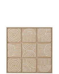 Schilderij Rooster Papier Beige