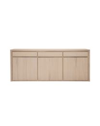 Eiken Dressoir Kast 3 Lade, 3 Deuren. Natuur Eiken Kleur
