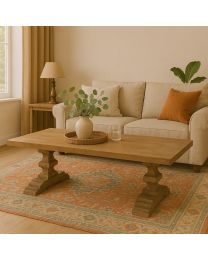 Salontafel Teak Met Kloosterpoot