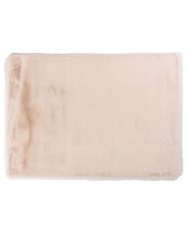 Hoogpolige Super Zachte Tapijt 10off White  Rond 80cm