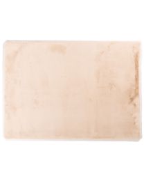 Hoogpolige Super Zachte Tapijt 12 Creme  Rond 80cm