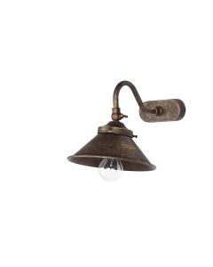 Wandlamp In Antiek Bronzen Afwerking
