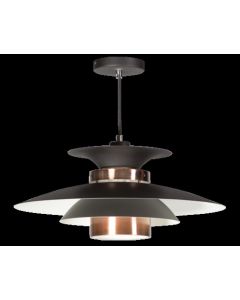 Hanglamp Zwart Met Koper