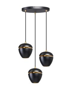 Hanglamp Luxueze Uitstraling, Zwart En Goud