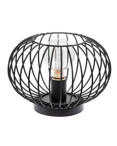 Tafellamp Rond Wire Thinking, 1 Lichtpunt 30cm, Zwart
