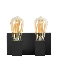 Stijlvolle Wandlamp Zwarte Afwerking