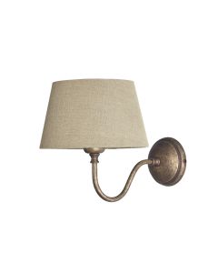 Landelijke Rustieke Wandlamp Met Stoffen Kap
