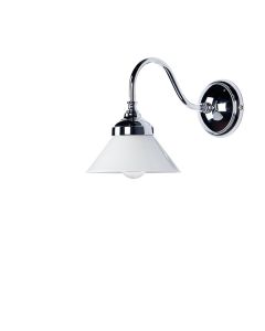 Rustieke Landelijke Wandlamp Met Glazen Kap
