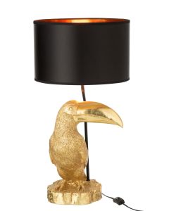 Lamp Toekan Poly Goud/zwart