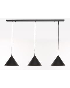 Hanglamp 3 Lichtpunten Zwarte Afwerking