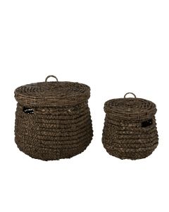 Set 2 Manden Maurice Waterhyacinth Donkerbruin