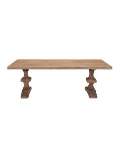 Eetkamertafel Teak Met Kloosterpoot 220 Cm